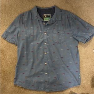 Men’s Short sleeve button down Bicycle print
